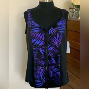 Tankini Top Womens 24W NWT